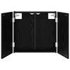 vidaXL Skriňa na terč Čierny dub 56 x 12 x 53,5 cm Kompozitn&eacute; drevo