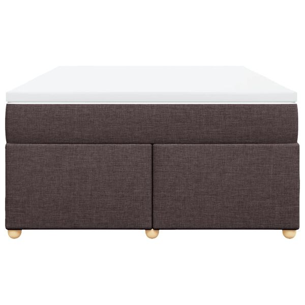 vidaXL Boxspring posteľ s matracom tmavohned&aacute; 160x200 cm l&aacute;tka