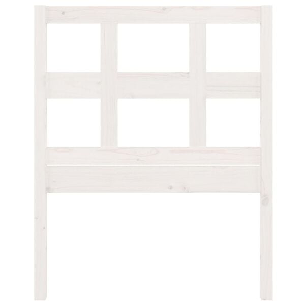 vidaXL Čelo postele biele 80,4x4x100 cm mas&iacute;vna borovica