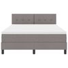 vidaXL Posteľ boxspring s matracom Sivohned&aacute; 140 x 190 cm l&aacute;tka