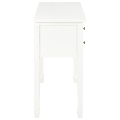 vidaXL Písací stôl drevený biely 110x40x80 cm