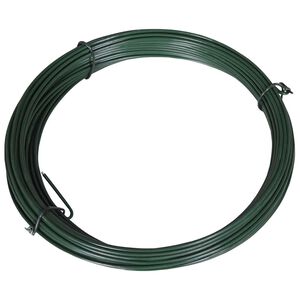 vidaXL Viazac&iacute; dr&ocirc;t na oplotenie 25 m, 1,4/2 mm, oceľov&yacute;, zelen&yacute;