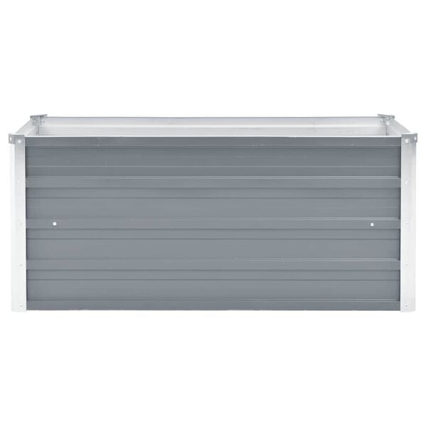 vidaXL Vyv&yacute;&scaron;en&yacute; z&aacute;hradn&yacute; z&aacute;hon, pozinkovan&aacute; oceľ 100x40x45 cm, siv&yacute;