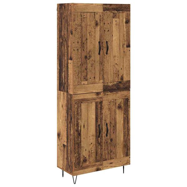 vidaXL Highboard Star&eacute; drevo 69,5 x 34 x 180 cm Kompozitn&eacute; drevo