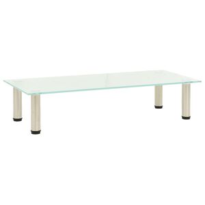 vidaXL TV stol&iacute;k, matn&yacute; 80x35x17 cm, tvrden&eacute; sklo