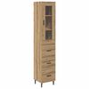 vidaXL Highboard Remeseln&yacute; dub 34,5 x 34 x 180 cm Kompozitn&eacute; drevo