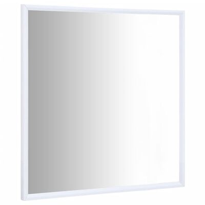 vidaXL Zrkadlo biele 50x50 cm