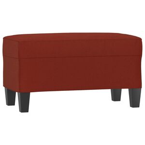 vidaXL Lavička v&iacute;novo-červen&aacute; 70x35x41 cm umel&aacute; koža