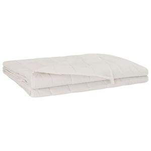 vidaXL Z&aacute;ťažov&aacute; deka Biela 122 x 183 cm 9 kg 100% Bavlna 205T