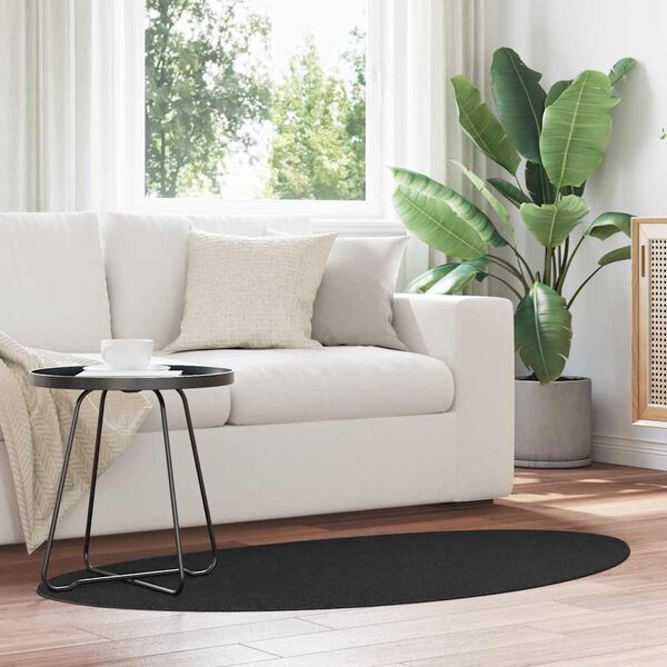 vidaXL Koberec HUARTE Čierna 80 x 150 cm Polyester