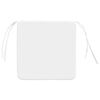 vidaXL Vank&uacute;&scaron;e na sedenie 4 pcs Biela 40 x 40 x 3 cm l&aacute;tka