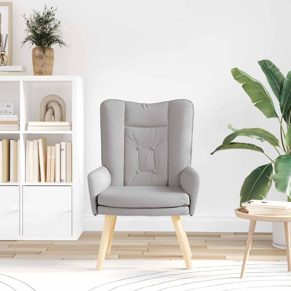 vidaXL kreslo Oblá šedá 63 x 67 x 94 cm Sherpa látka