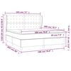 vidaXL Posteľn&yacute; r&aacute;m boxspring s matracom kr&eacute;mov&yacute; 180x200 cm l&aacute;tka