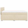 vidaXL Boxspring posteľ s matracom kr&eacute;mov&yacute; 140x190 cm l&aacute;tka