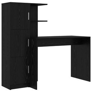 vidaXL St&ocirc;l Čierny dub 133,5 x 50 x 124 cm 2 ks