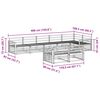 vidaXL Z&aacute;hradn&aacute; s&uacute;prava gaučov 8 pcs Pr&iacute;rodn&aacute;