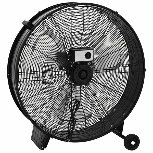vidaXL Priemyseln&yacute; bubnov&yacute; ventil&aacute;tor 77 cm 187,7 W, čierny