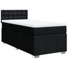 vidaXL Posteľn&yacute; r&aacute;m boxspring s matracom čierny 80x200 cm l&aacute;tka