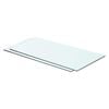 vidaXL Poličky 2 ks panel z priehľadn&eacute;ho skla 60x25 cm