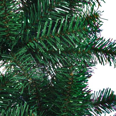 vidaXL Umelý vianočný stromček s farebnými vetvičkami zelený 240cm PVC