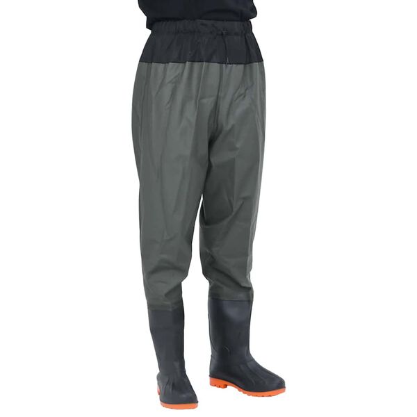 VidaXL Waist Waders s čižmami tmavozelená veľkosť 42