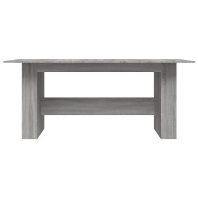 vidaXL Jedálenský stôl sivý dub sonoma 180x90x76 cm kompozitné drevo