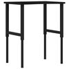 vidaXL pracovn&yacute; st&ocirc;l tmavohned&aacute; 80x60x(71,5-98) cm mas&iacute;vny dub