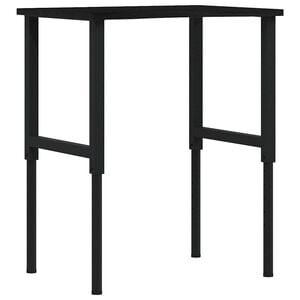 vidaXL pracovn&yacute; st&ocirc;l tmavohned&aacute; 80x60x(71,5-98) cm mas&iacute;vny dub