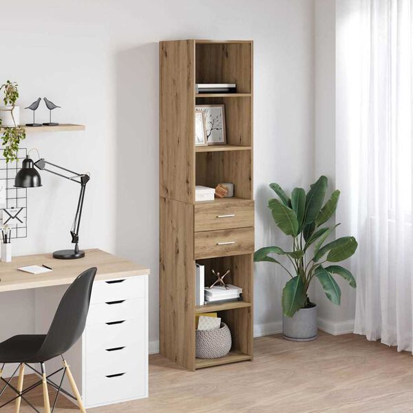 vidaXL Highboard Remeseln&yacute; dub 40 x 42,5 x 185 cm Kompozitn&eacute; drevo
