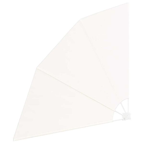 vidaXL Záclona na balkónové súkromie Krémová 160 x 160 cm látka