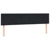 vidaXL Box Spring Posteľ s matracom Čierna 200x210 cm Zamat