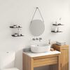 vidaXL Z&aacute;vesn&aacute; polica N&aacute;stenn&yacute; 4 pcs Čierny 30 x 18 x 2,5 cm Oceľ