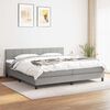vidaXL Boxspring posteľ s matracom svetlosiv&aacute; 100x200 cm l&aacute;tka