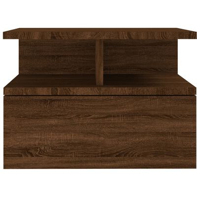 vidaXL Nástenný nočný stolík hnedý dub 40x31x27 cm spracované drevo