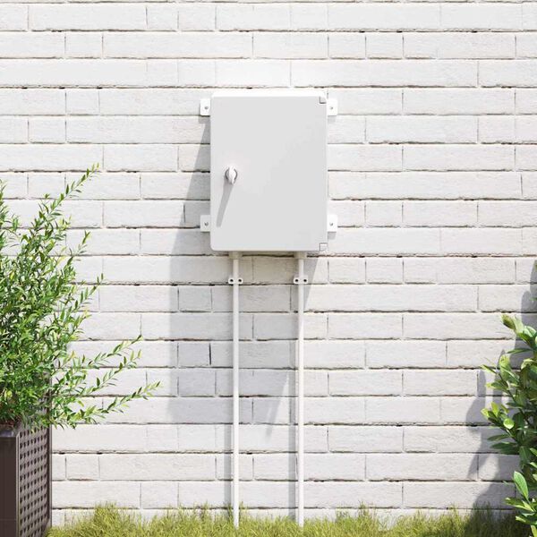 vidaXL Ovl&aacute;dacia skriňa Siv&aacute; 47 x 20 x 60 cm ABS plast