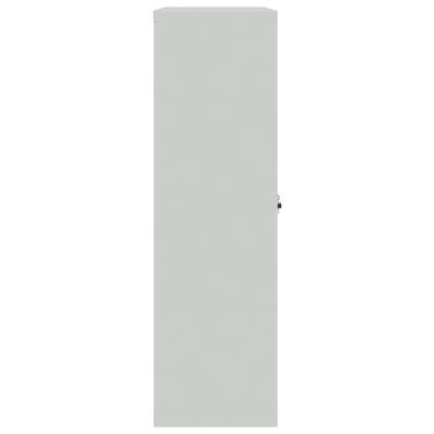 vidaXL Kovová šatňová skrinka, 90x40x140 cm, šedá a modrá