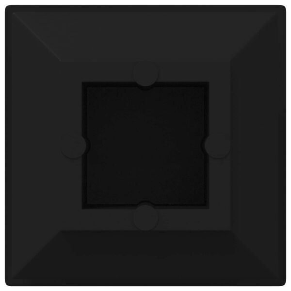 vidaXL Koncov&eacute; čiapky 2 pcs Čierna 15 x 15 x 15 mm PP