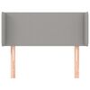 vidaXL Čelo postele so z&aacute;hybmi bledosiv&eacute; 83x16x78/88 cm l&aacute;tka