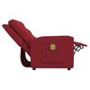 vidaXL 2-miestne sklápacie masážne kreslo, vínovo červené, látka