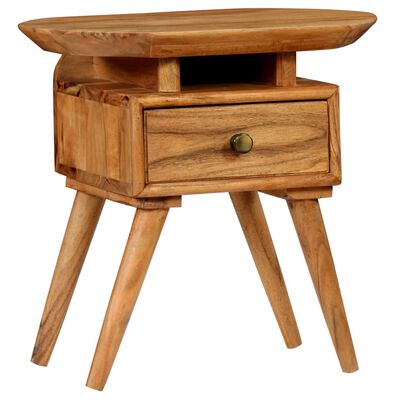 vidaXL Nočný stolík 45x35x45 cm masívne akáciové drevo