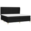 vidaXL Boxspring posteľ s matracom čierna 200x200 cm l&aacute;tka