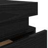 vidaXL Nočn&yacute; stol&iacute;k Čierny dub 35 x 39 x 55 cm Kompozitn&eacute; drevo