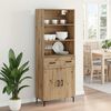 vidaXL Highboard Remeseln&yacute; dub 69,5 x 34 x 180 cm Kompozitn&eacute; drevo