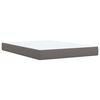 vidaXL Boxspring posteľ s matracom siv&aacute; 160x200 cm umel&aacute; koža