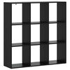 vidaXL Knižnica 102 x 29 x 103,5 cm Kompozitn&eacute; drevo Čierny dub