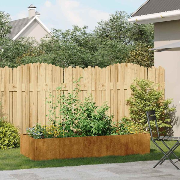 vidaXL Kvetináč, hrdzavý 200x80x40 cm, cortenová oceľ