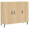 vidaXL Komoda dub sonoma 90x34x80 cm kompozitn&eacute; drevo
