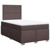 vidaXL Boxspring posteľ s matracom tmavohned&aacute; 120x190 cm l&aacute;tka