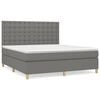 vidaXL Boxspring posteľ s matracom tmavosiv&aacute; 160x200 cm l&aacute;tka