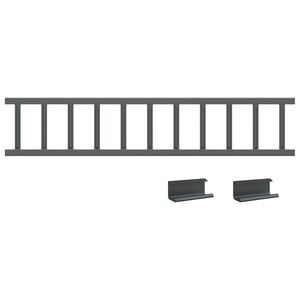 vidaXL Str&aacute;žca snehu na streche Antracit 100 x 2,5 x 20 cm Oceľ